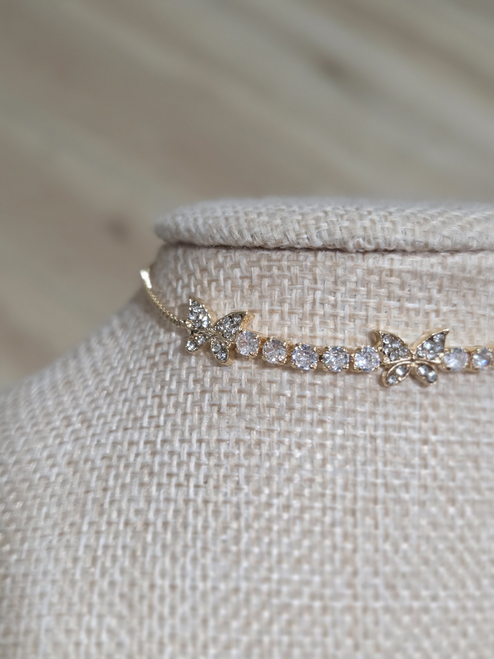 Gold Butterfly  Bracelet - Picture 2 of 4